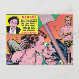 Carte Postale Coeurs solitaires sur la plage