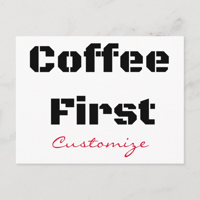 Carte Postale Coffee First Thunder_Cove (Devant)