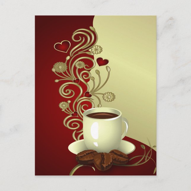 Carte Postale Coffee lover moderne (Devant)