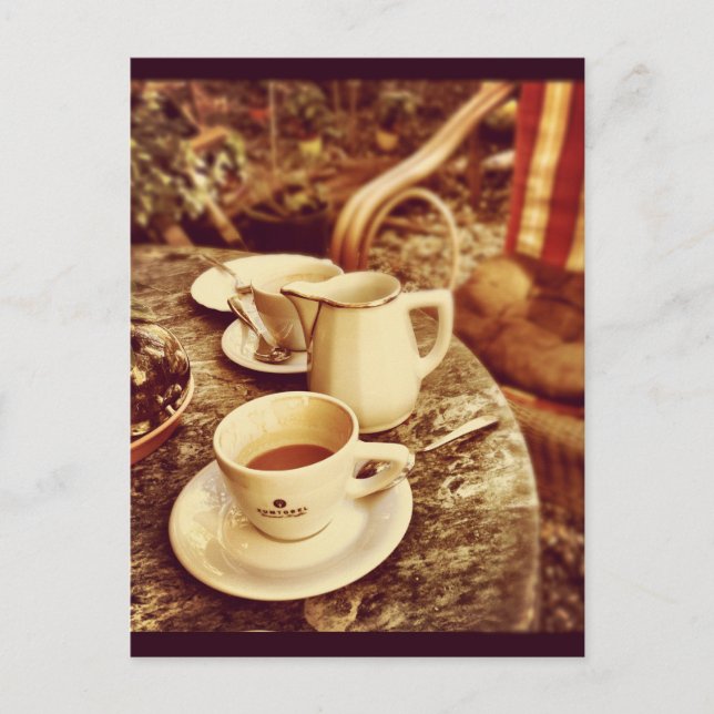 Carte Postale Coffee shop Table (Devant)