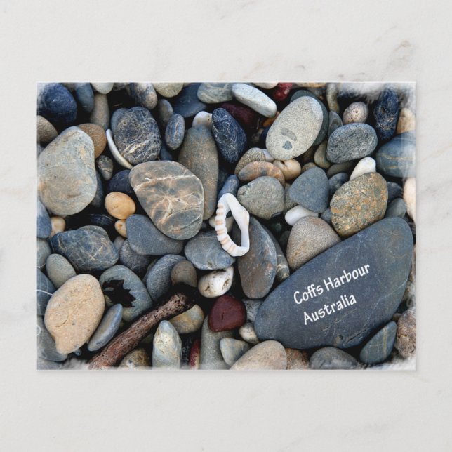 Carte Postale Coffs Harbour Pebble Beach (Devant)