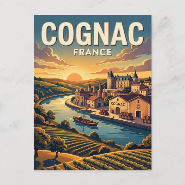 Carte Postale Cognac France (Devant)
