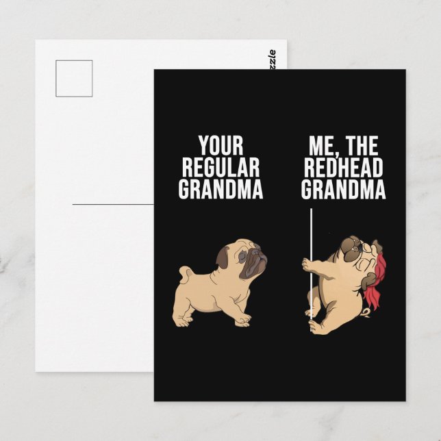 Carte Postale Cogne Ta Grand-Mère Régulière Moi La Grand-Mère Ro (Devant / Derrière)