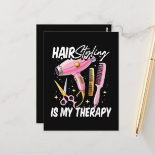 Carte Postale Coiffeur Est Ma Thérapie