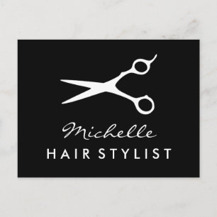 Carte postale coiffeur personnalisée pour le salon