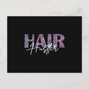 Carte Postale Coiffeuse Leo Hair Hustler Imprimer rose