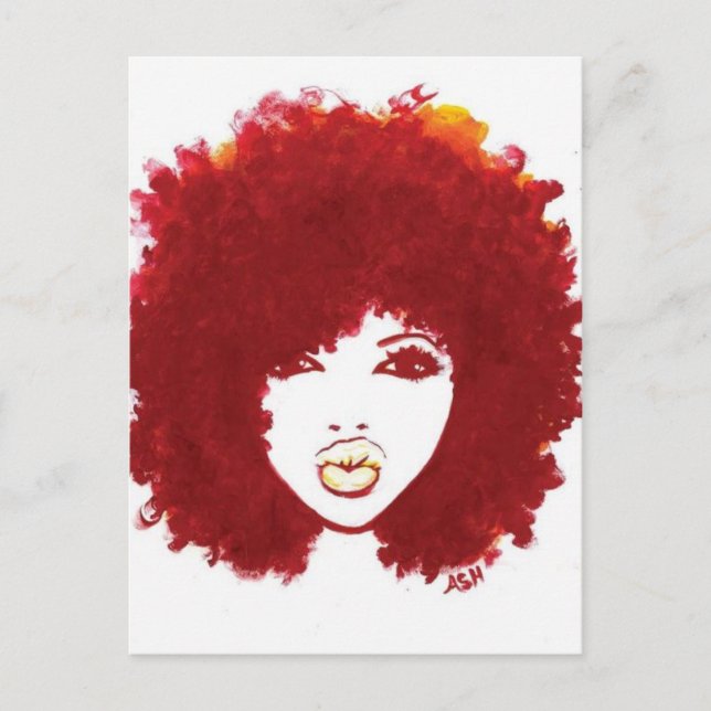 Carte Postale Coiffure naturelle (Devant)