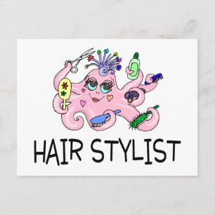 Carte Postale Coiffure Octopus