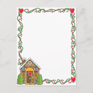 Carte Postale Coin de la maison de pain d'épices