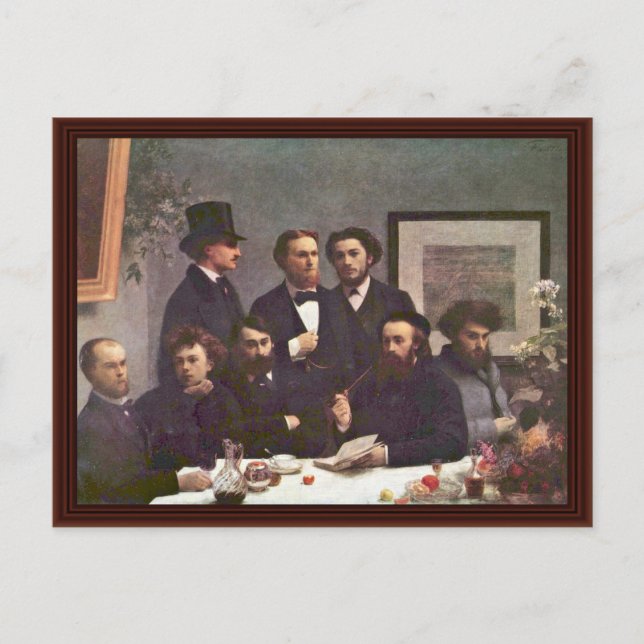 Carte Postale Coin Table, Pièce De Table Par Fantin-Latour Henri (Devant)