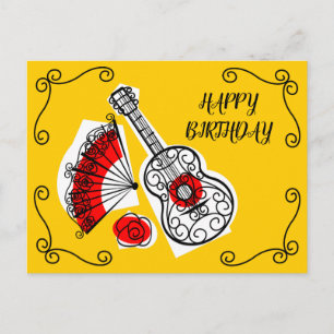 Carte Postale Coins Souvenirs espagnols Anniversaire paysage