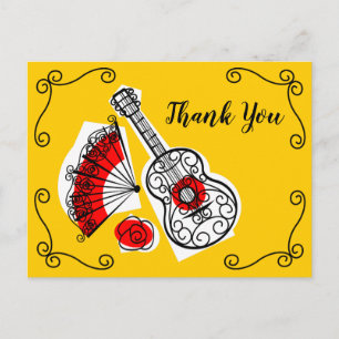 Carte Postale Coins Souvenirs espagnols Merci paysage