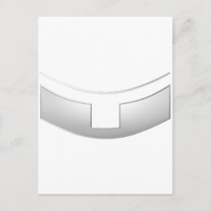 Carte Postale Col blanc de prêtre ou de ministre en argent 3D