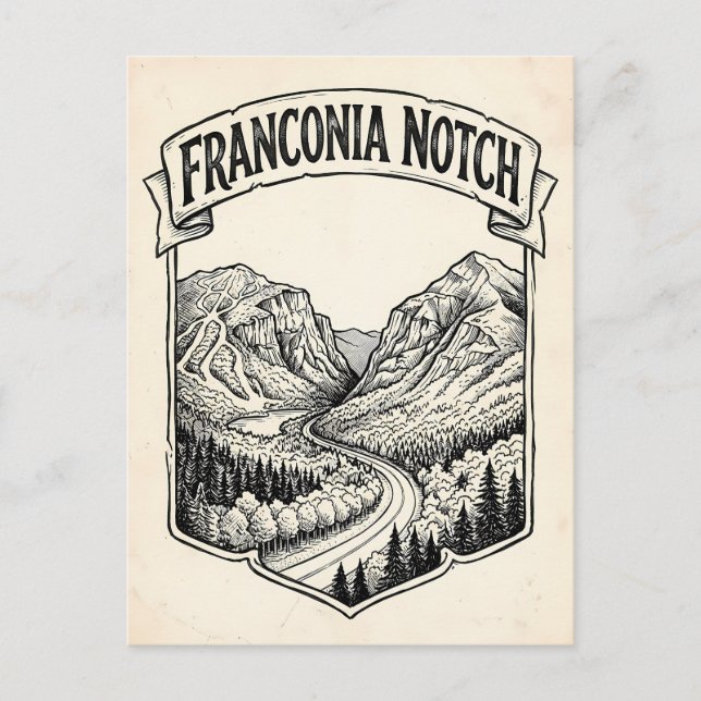 Carte Postale Col de Franconia (Devant)