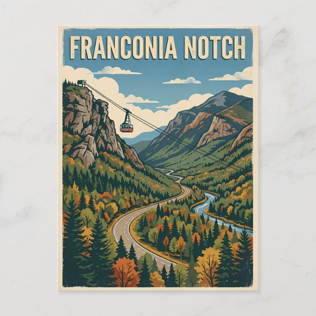 Carte Postale Col de Franconia (Devant)