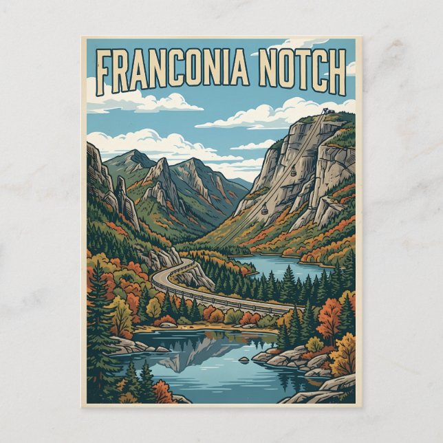 Carte Postale Col de Franconia (Devant)
