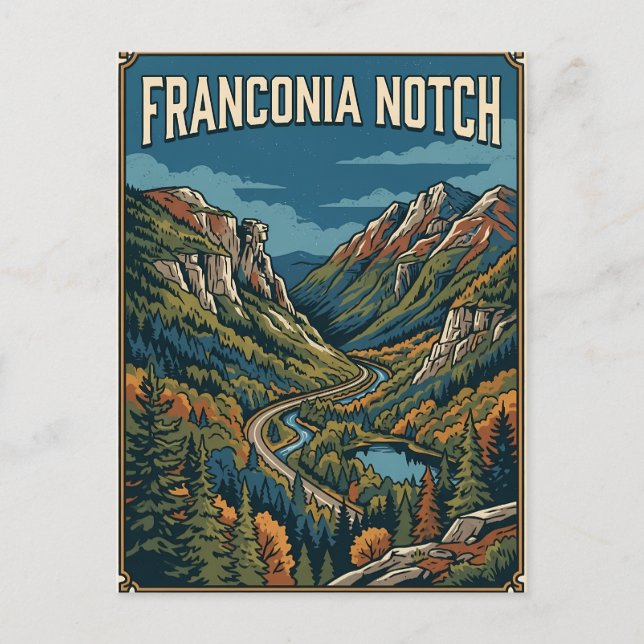 Carte Postale Col de Franconia (Devant)