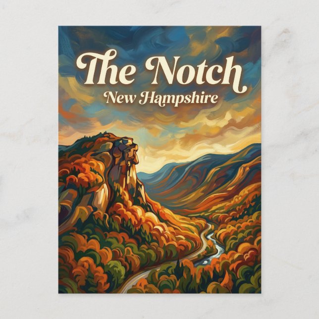 Carte Postale Col de Franconia New Hampshire (Devant)