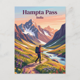 Carte Postale Col de Hampta Inde