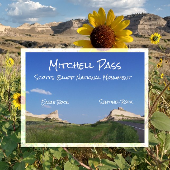 Carte Postale Col de Mitchell, monument national de Scotts Bluff (Créateur téléchargé)