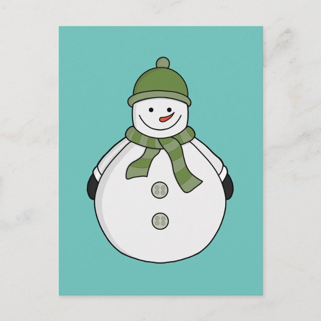Carte Postale Cold snowman (Devant)