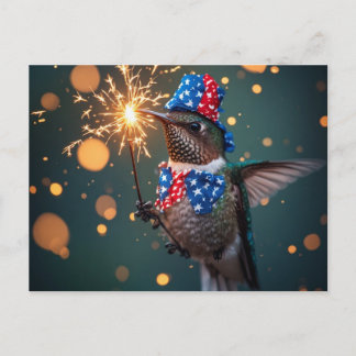 Carte Postale Colibri célébrant la fête de l'Indépendance