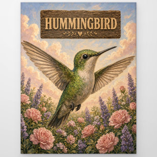 Carte Postale Colibri Livre pour Bébé Animaux de la Nurserie Mig