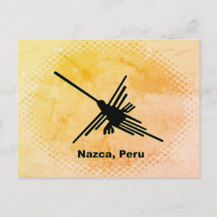 Carte Postale Colibri Nazca Geoglyph, Pérou