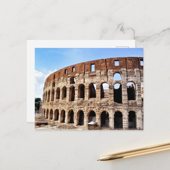 Carte Postale Colisée de Rome (Devant/Arrière en situation)