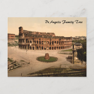 Carte Postale Colisée et Meta Sudans, Rome, Italie