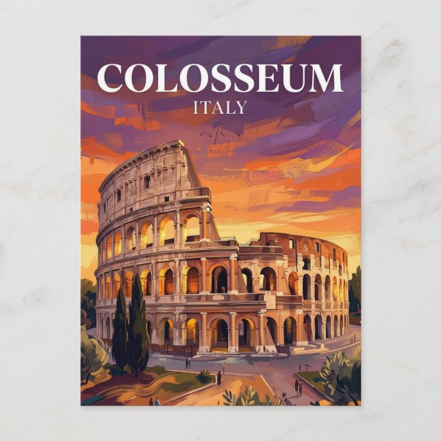 Carte Postale Colisée Italie (Devant)