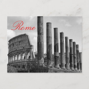 Carte Postale Colisée Rome Italie Photo Voyage noir et blanc