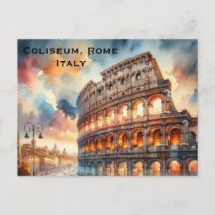 Carte Postale Colisée, Rome, Italie Voyage Tourisme Ajouter P