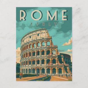 Carte Postale Colisée vintage de Rome