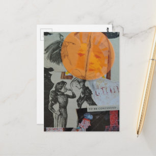 Carte Postale Collage à suivre avec amour