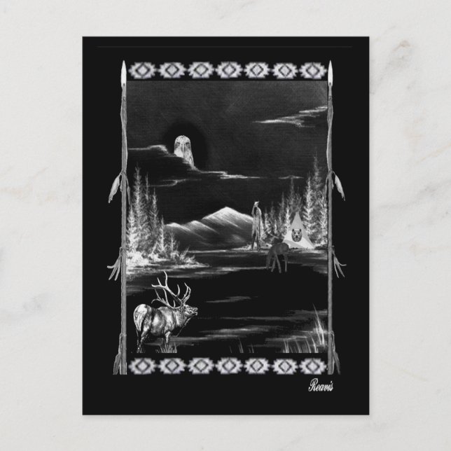 CARTE POSTALE COLLAGE AMÉRICAIN (Devant)