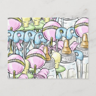 Carte postale - Collage bébé