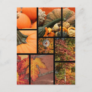 Carte Postale Collage d'automne