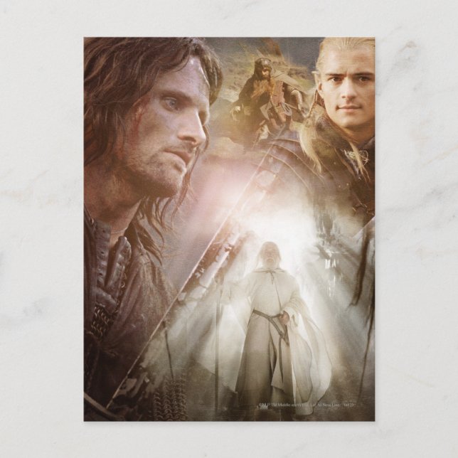 Carte Postale Collage de caractères (Devant)