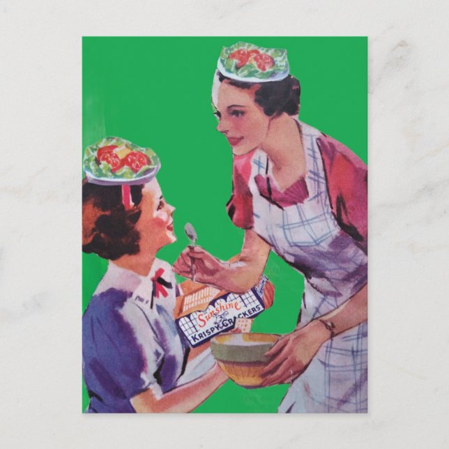 Carte Postale Collage de chapeaux de salade ridicules (Devant)