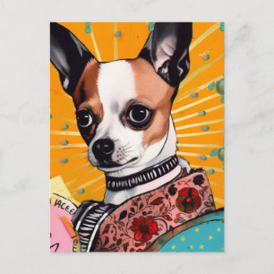 Carte Postale Collage de chien Chihuahua
