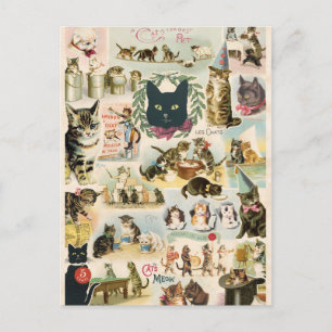 Carte Postale Collage de conversations