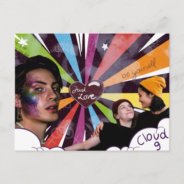 Carte Postale Collage de fierté (Devant)