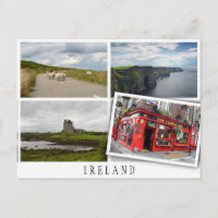 Collage de paysages irlandais avec une image lâche