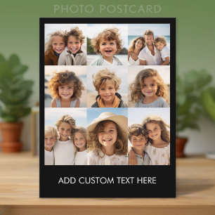 Carte Postale Collage de photos Instagram avec 9 photos