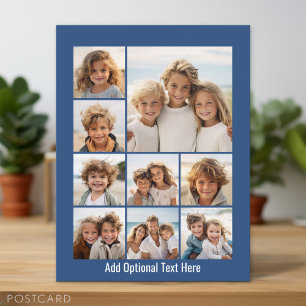 Carte Postale Collage de photos Instagram avec 9 photos carrées 