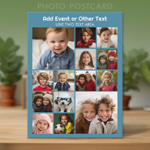 Carte Postale Collage de photos Instagram - Jusqu'à 14 photos -