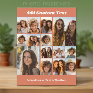 Carte Postale Collage de photos Instagram - Jusqu'à 14 photos