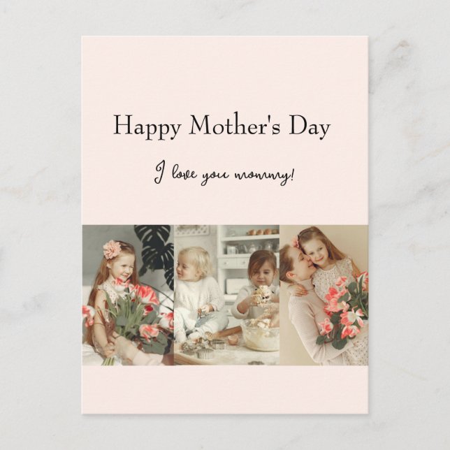 Carte Postale Collage de photos & Message - Cadeau personnalisé  (Devant)