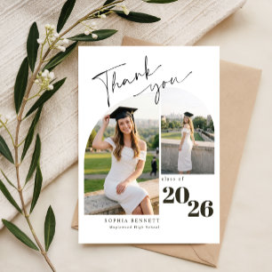 Carte Postale Collage de photos moderne pour remerciement de dip